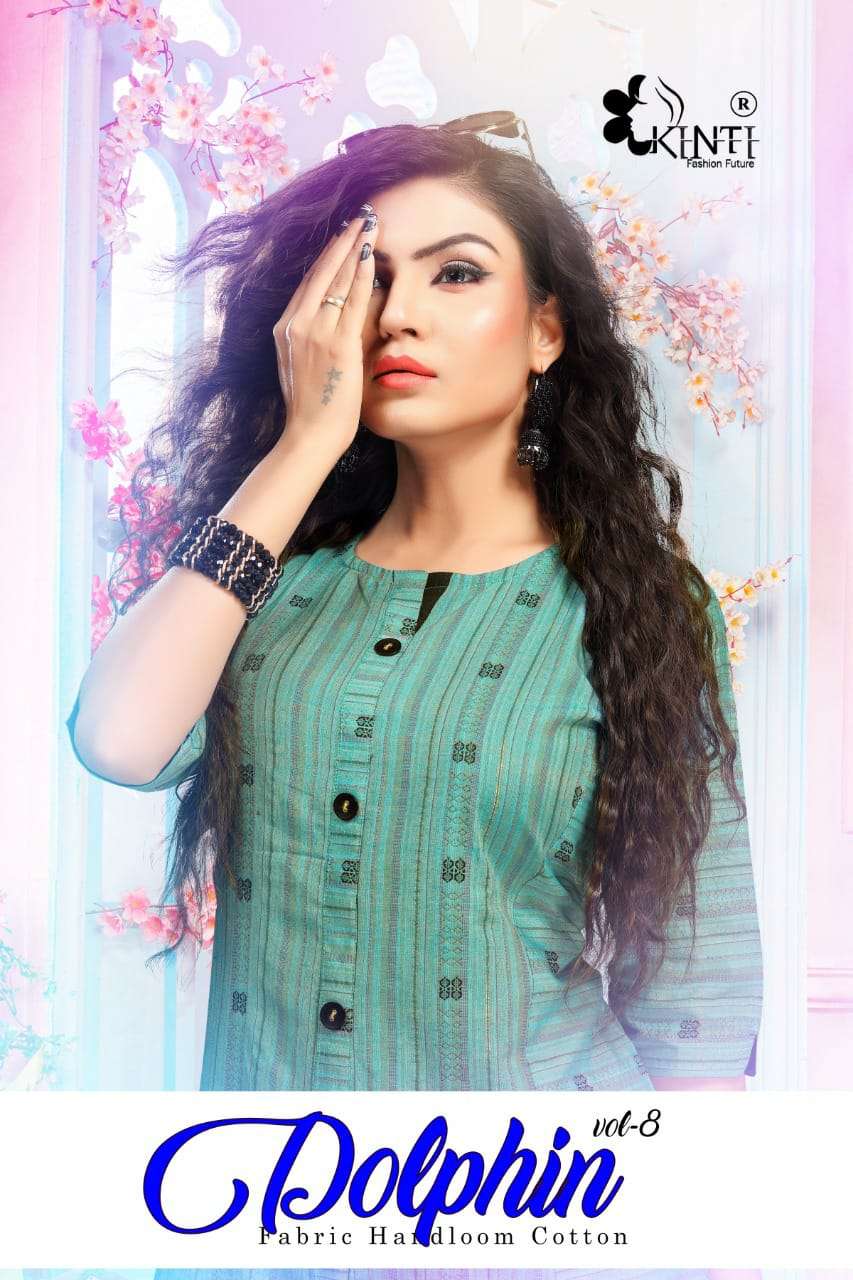 DOLPHIN VOL-8 BY KINTI 1001 TO 1008 SERIES DESIGNER FANCY KURTIS