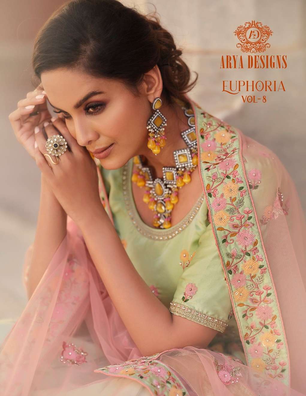 EUPHORIA VOL-8 BY ARYA DESIGNS 8901 TO 8906 SERIES HEAVY BRIDAL LEHENGAS