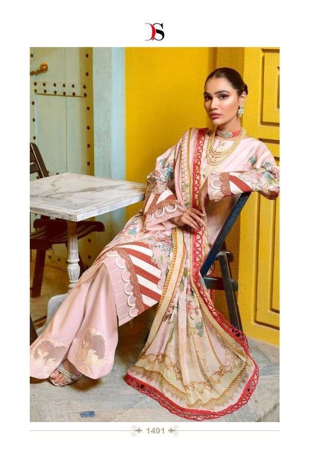 FIRDOUS-22 VOL-4 BY DEEPSY SUITS 1491 TO 1498 SERIES COTTON DRESSES