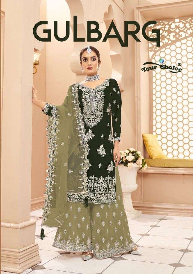 GULBARG BY YOUR CHOICE 1001 TO 1004 SERIES GEORGETTE DRESSES