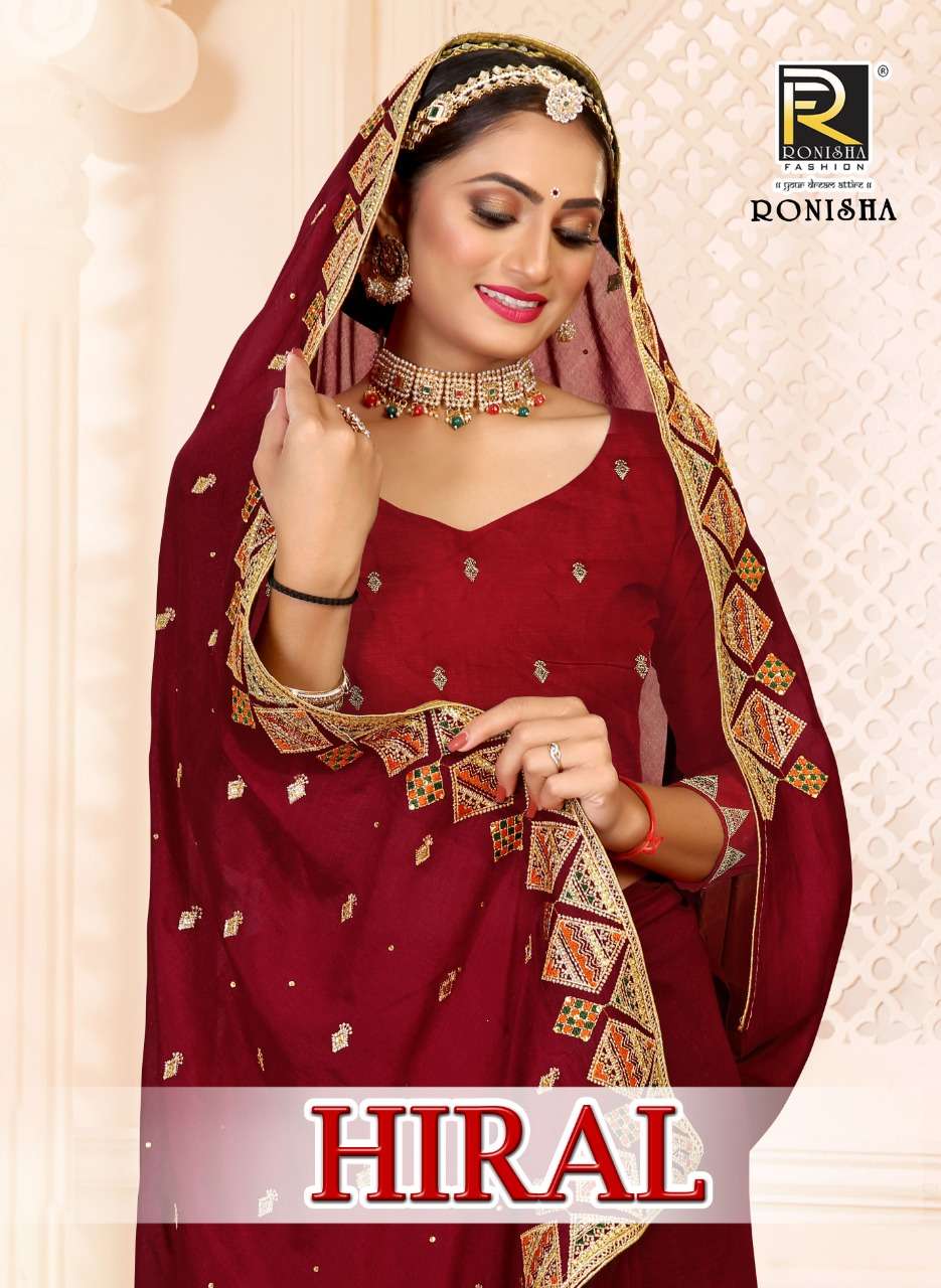 HIRAL BY RONISHA FASHION 1001 TO 1008 SERIES DESIGNER SILK SAREES