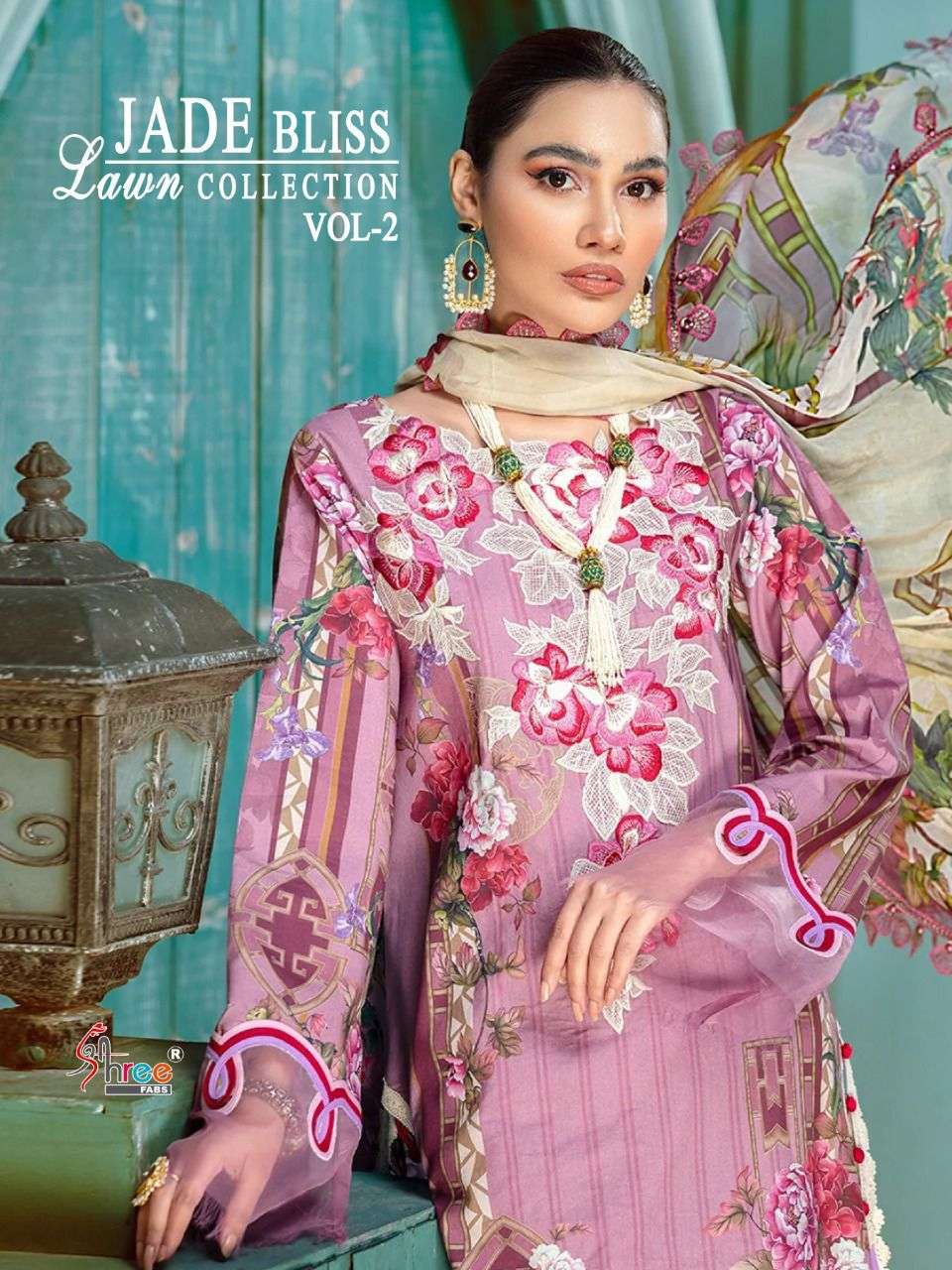 JADE BLISS LAWN COLLECTION VOL-2 BY SHREE FABS 2103 TO 2110 SERIES COTTON DRESSES