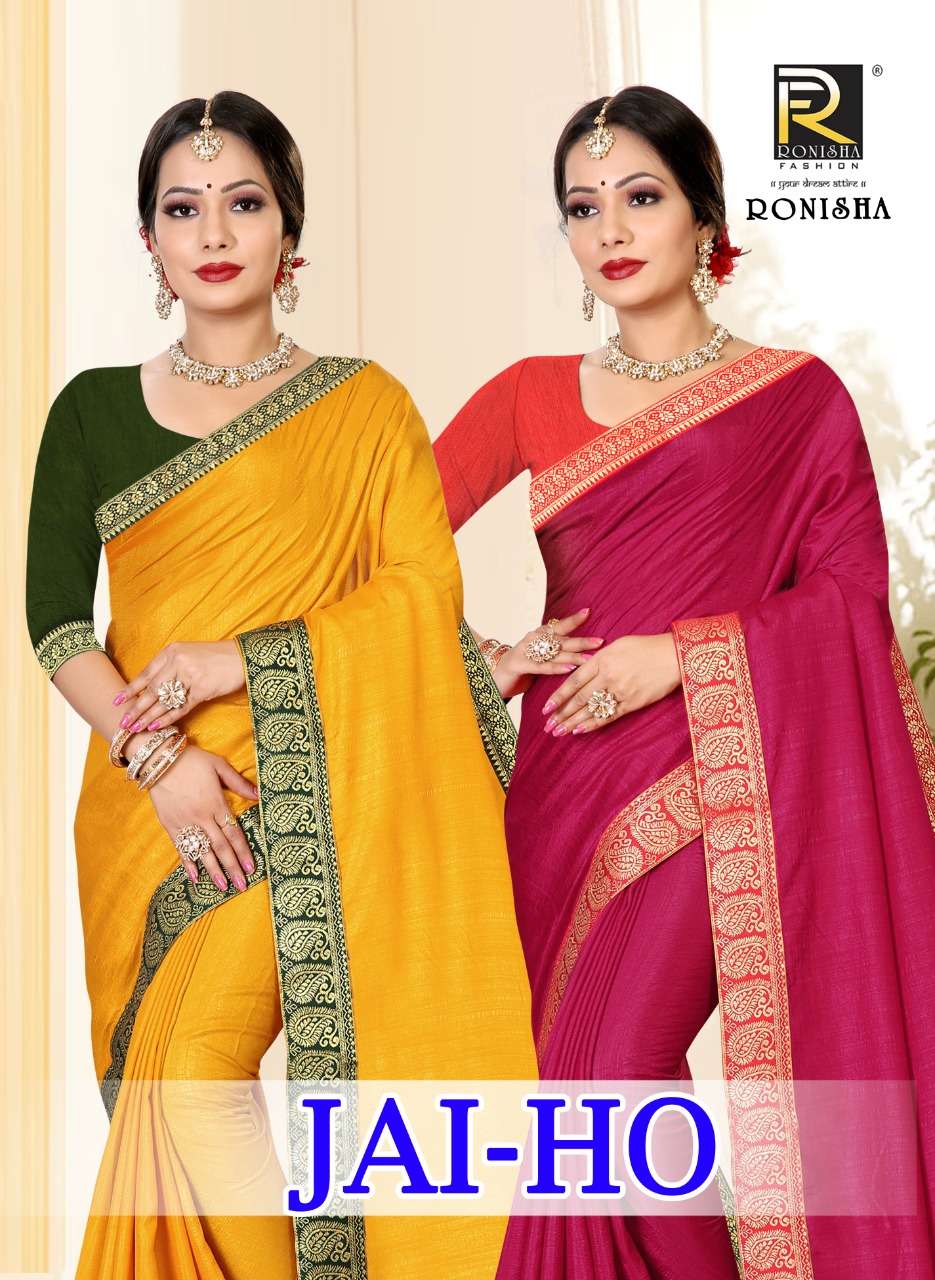 JAI HO BY RONISHA FASHION 1001 TO 1008 SERIES DESIGNER FANCY SAREES