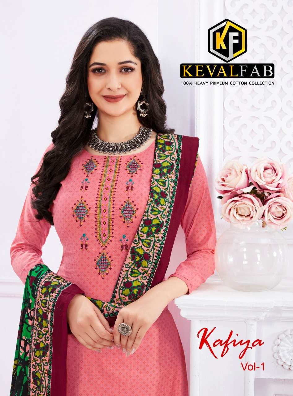 KAFIYA VOL-1 BY KEVAL FAB 1001 TO 1006 SERIES COTTON DRESSES