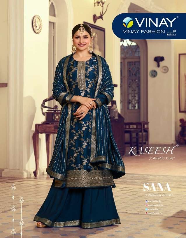 KASEESH SANA BY VINAY FASHION 17611 TO 17618 SERIES DOLA JACQUARD DRESSES