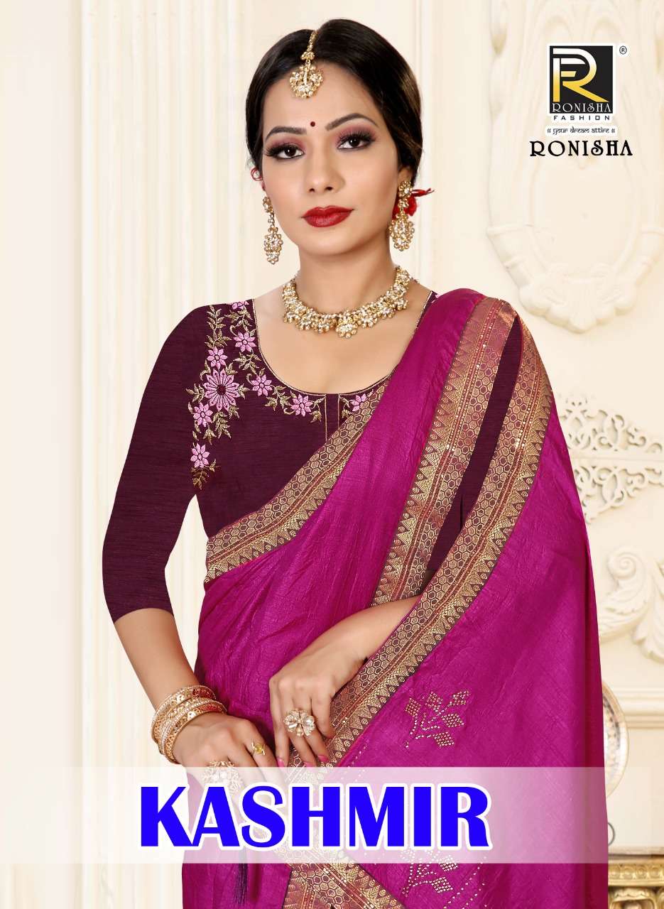 KASHMIR BY RONISHA FASHION 1001 TO 1008 SERIES DESIGNER FANCY SAREES