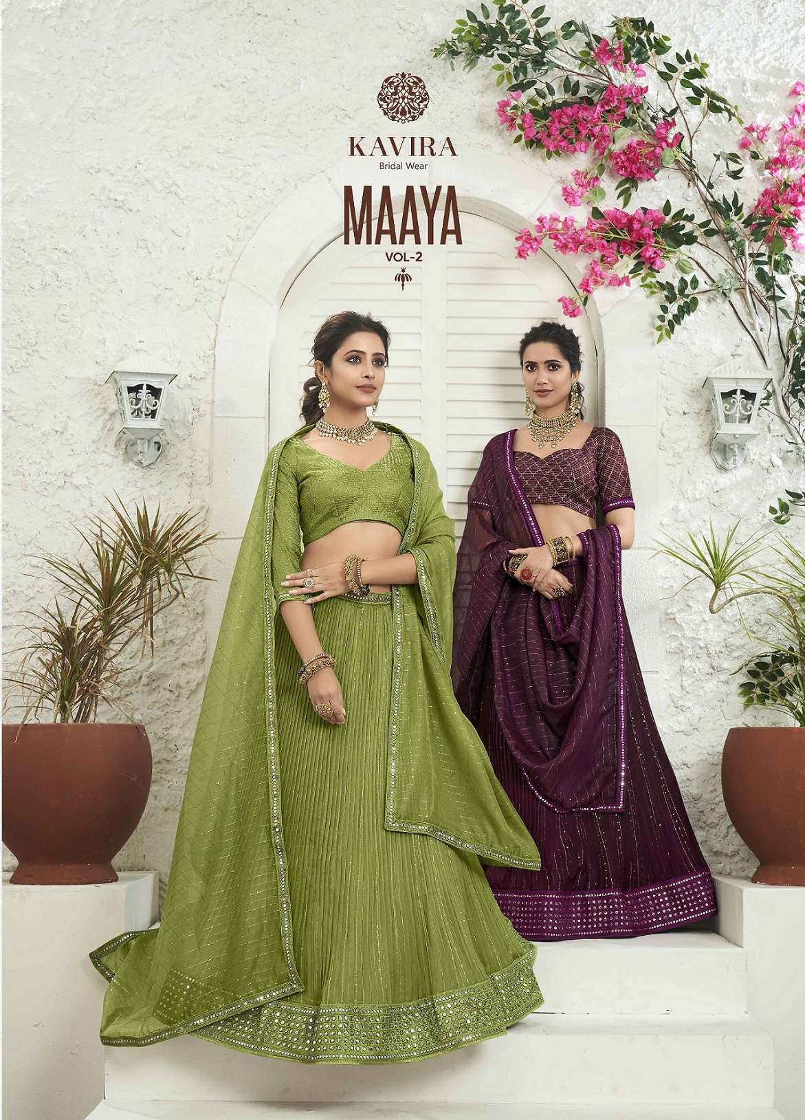 MAAYA VOL-2 BY KAVIRA 201 TO 209 SERIES HEAVY DESIGNER FANCY LEHENGAS