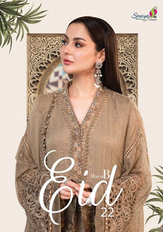 MARIAB EID VOL-22 BY SANIYA TRENDZ 1001 TO 1003 SERIES FAUX GEORGETTE DRESSES