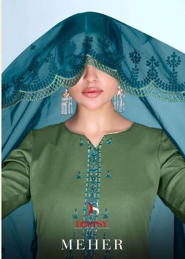 MEHER BY DEEPSY SUITS 13701 TO 13706 SERIES DESIGNER SILK DRESSES