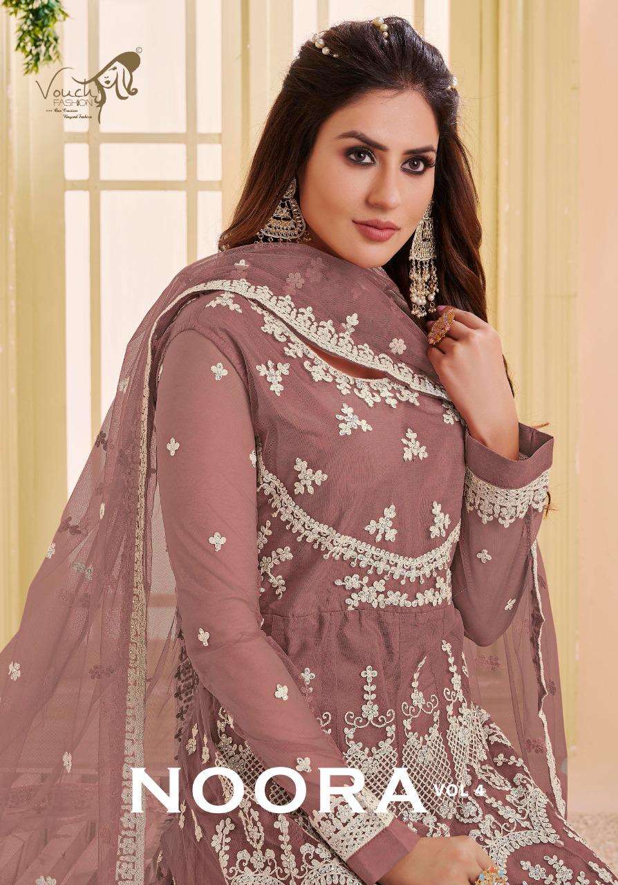 NOORA VOL-4 BY VOUCH 11001-A TO 11001-F SERIES DESIGNER DRESSES