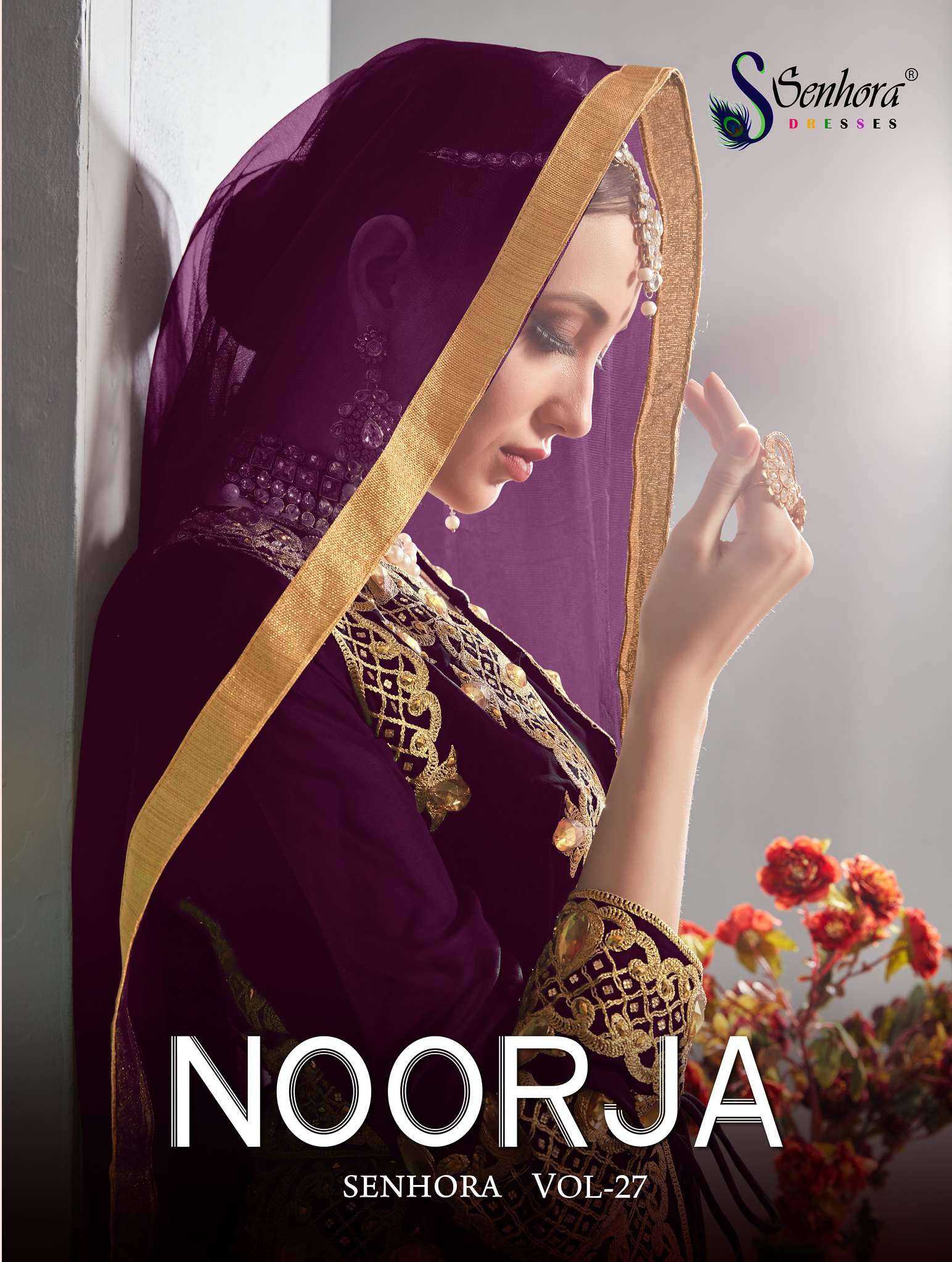 NOORJA SENHORA VOL-27 BY SENHORA 27001 TO 27004 SERIES FAUX GEORGETTE DRESSES