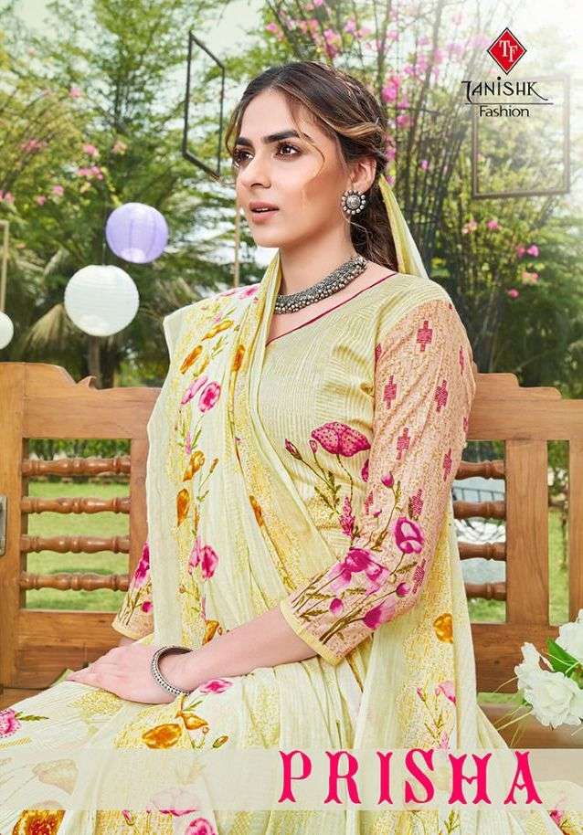 PRISHA BY TANISHK FASHION 1001 TO 1008 SERIES DESIGNER COTTON DRESSES