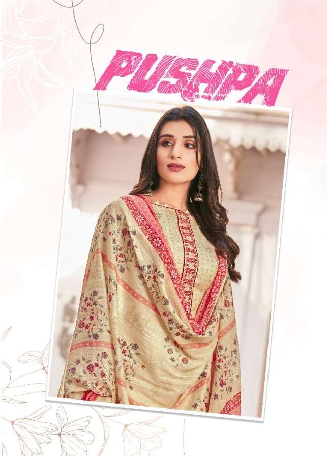 PUSHPA BY SIYONA 1001 TO 1010 SERIES JAM DESIGNER EMBROIDERED DRESSES