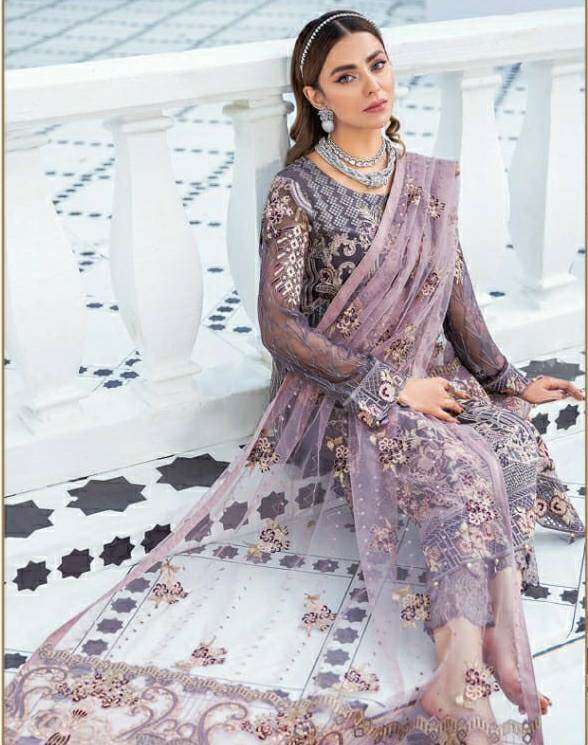 RAMSHA R-458 HIT DESIGN BY RAMSHA DESIGNER GEORGETTE PAKISTANI DRESSES