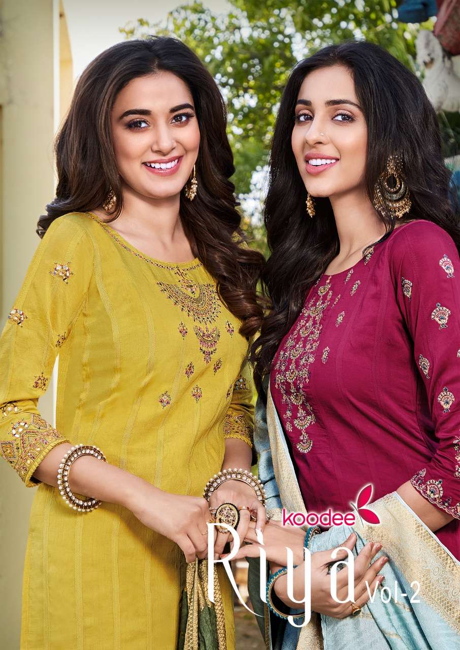 RIYA VOL-2 BY KOODEE 6049 TO 6054 SERIES VISCOSE DRESSES