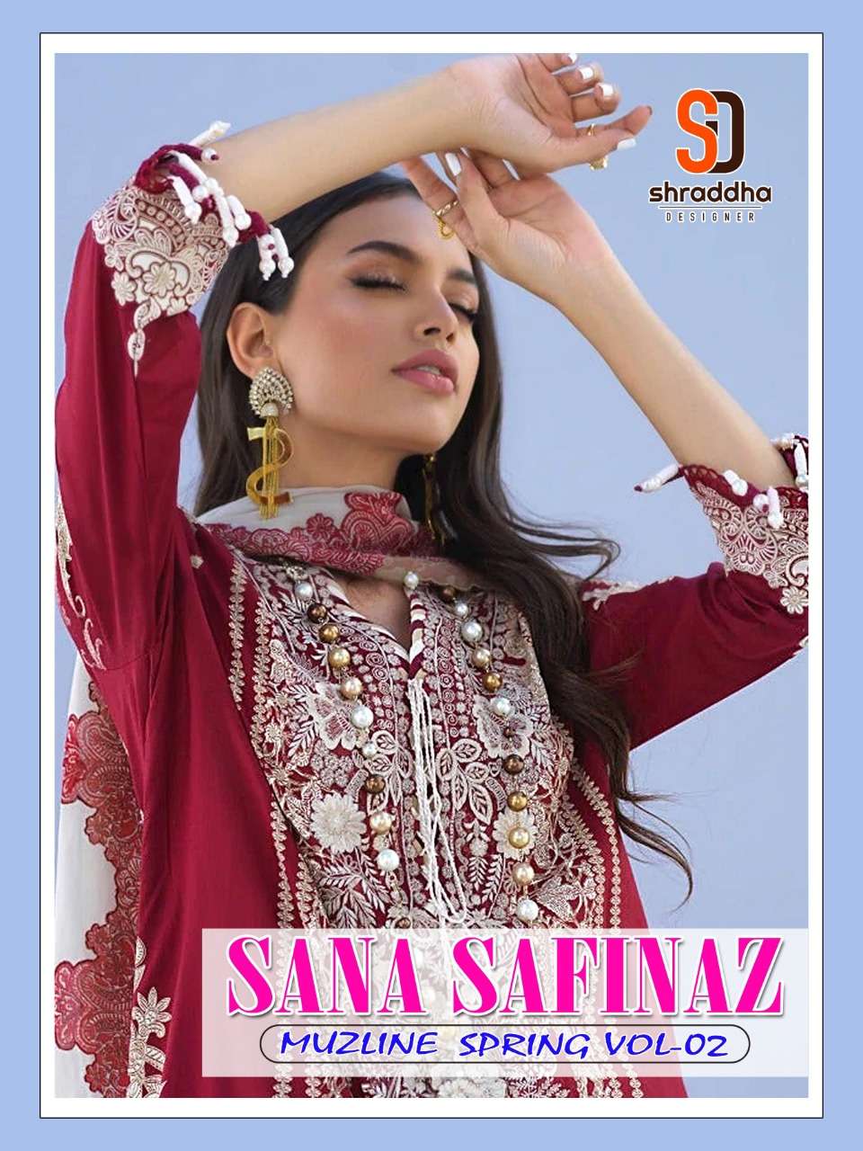 SANA SAFINAZ MUZLINE SPRING VOL-2 BY SHRADDHA DESIGNER 2001 TO 2006 SERIES LAWN COTTON DRESSES