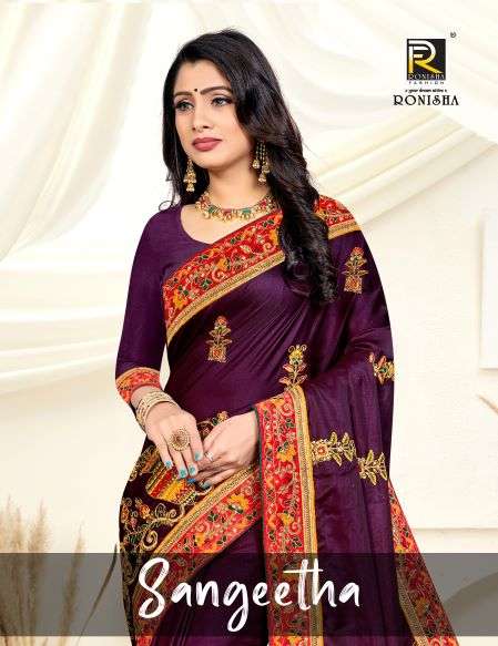 SANGEETHA BY RONISHA FASHION 1001 TO 1004 SERIES DESIGNER SILK SAREES