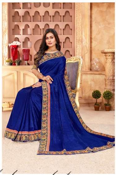 SR-115 BY ASLIWHOLESALE 1001 TO 1008 SERIES CVC VICHITRA SILK SAREES