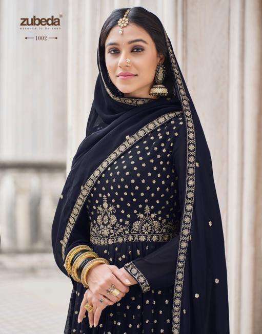 SRIYA BY ZUBEDA 1001 TO 1003 SERIES DESIGNER GEORGETTE DRESSES