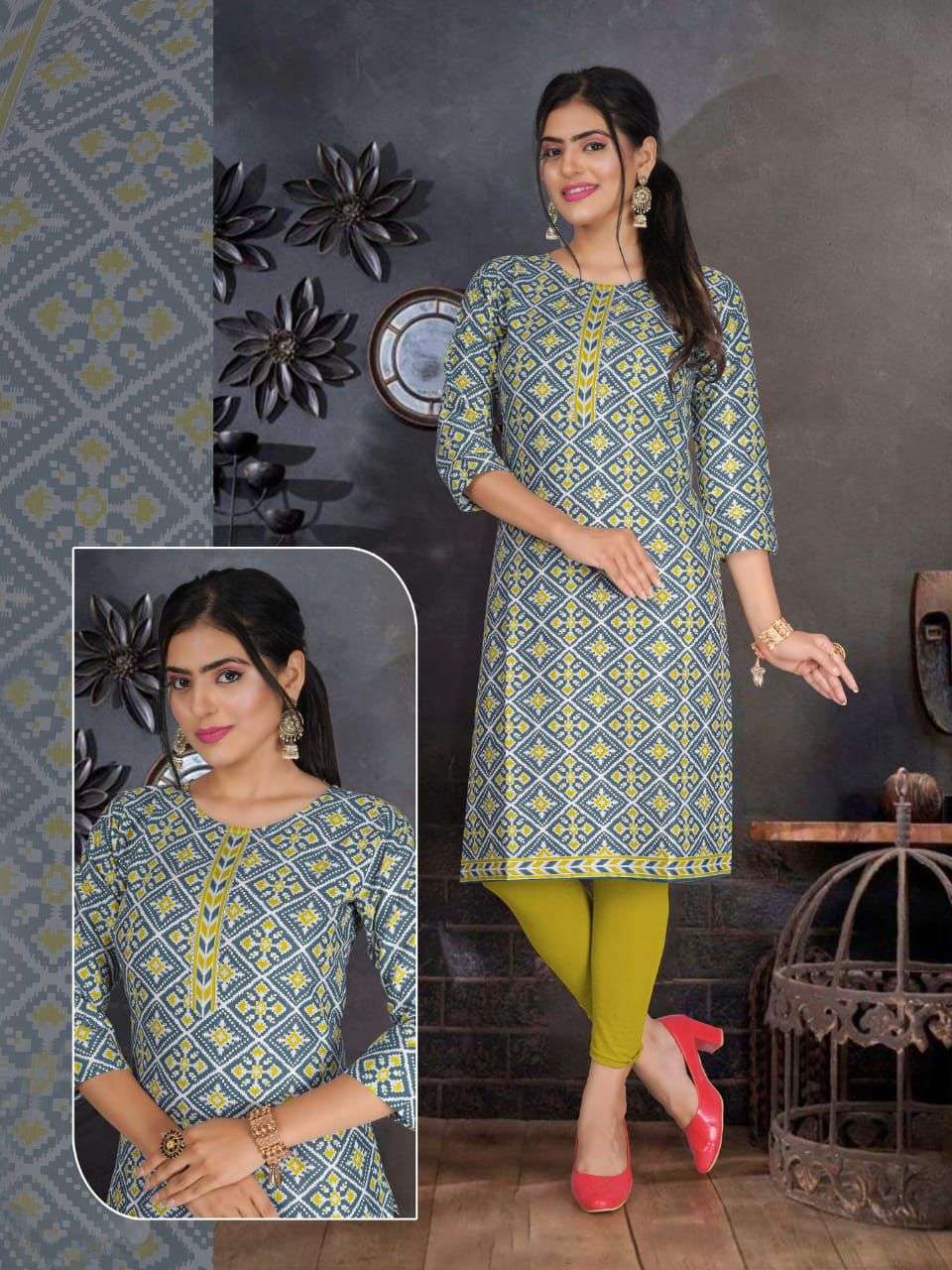 SUHANI BY ASLIWHOLESALE 1001 TO 1005 SERIES DESIGNER COTTON KURTIS