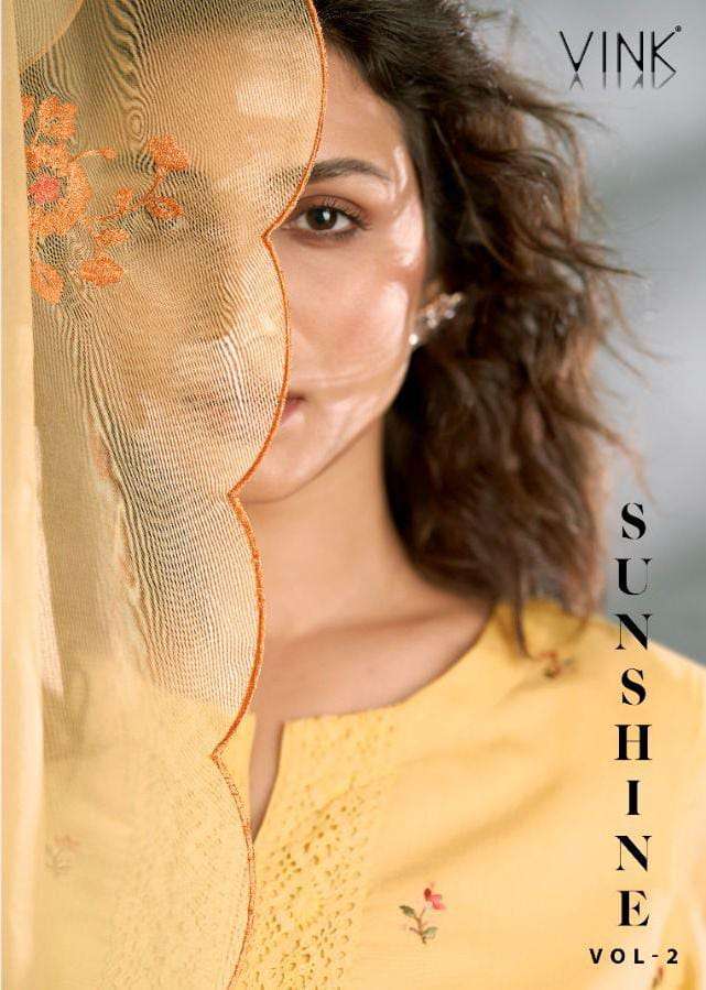 SUNSHINE VOL-2 BY VINK 1591 TO 1596 SERIES DESIGNER VISCOSE DRESSES