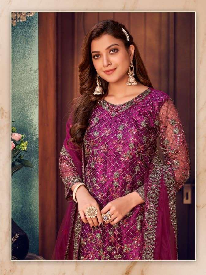 TWISHA VOL-24 BY TWISHA 2411 TO 2414 SERIES EMBROIDERED NET DRESSES