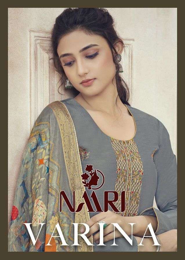 VARINA BY NAARI 011 TO 014 SERIES DESIGNER SILK DRESSES