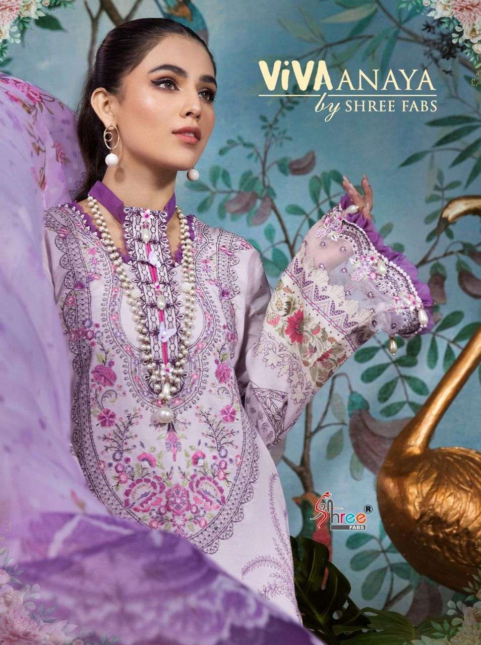 VIVA ANAYA BY SHREE FABS 2147 TO 2152 SERIES PURE LAWN COTTON DRESSES