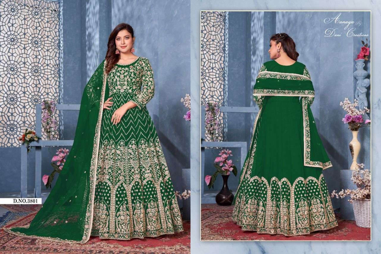 AANAYA VOL-138 BY TWISHA 3801 TO 3804 SERIES DESIGNER NET DRESSES