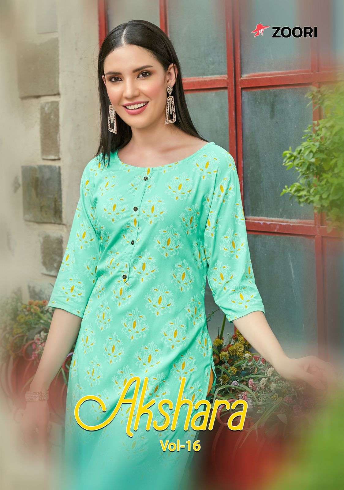 AKSHARA VOL-16 BY ZOORI 1093 TO 1098 SERIES DESIGNER RAYON KURTIS