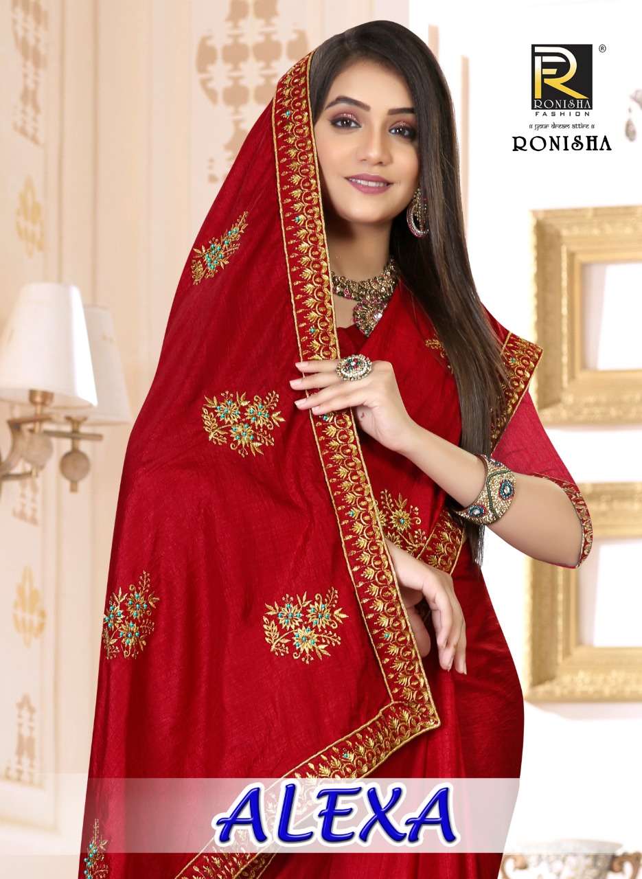 ALEXA BY RONISHA FASHION 1001 TO 1008 SERIES DESIGNER SILK SAREES