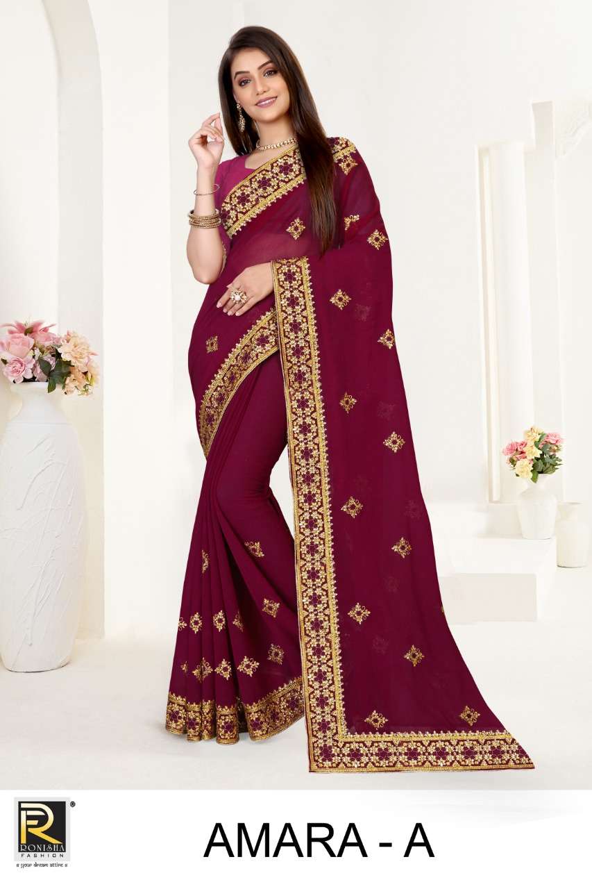 AMARA BY RONISHA FASHION A TO F SERIES DESIGNER SAREES