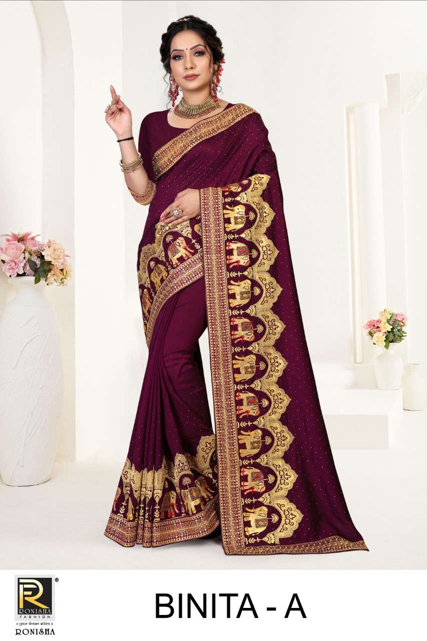 BINITA BY RONISHA FASHION A TO F SERIES DESIGNER SAREES