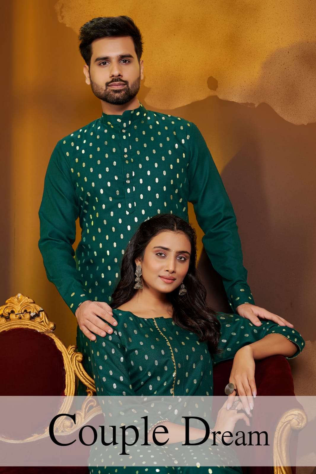 COUPLE DREAM BY ASLIWHOLESALE 1001 TO 1006 SERIES COTTON COUPLE KURTAS