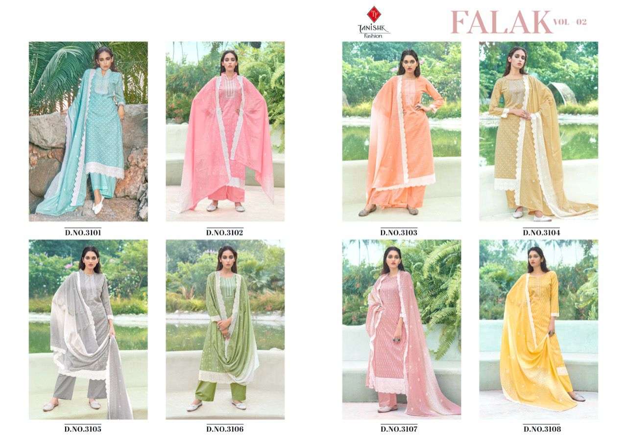 FALAK VOL-2 BY TANISHK FASHION DESIGNER COTTON DRESSES