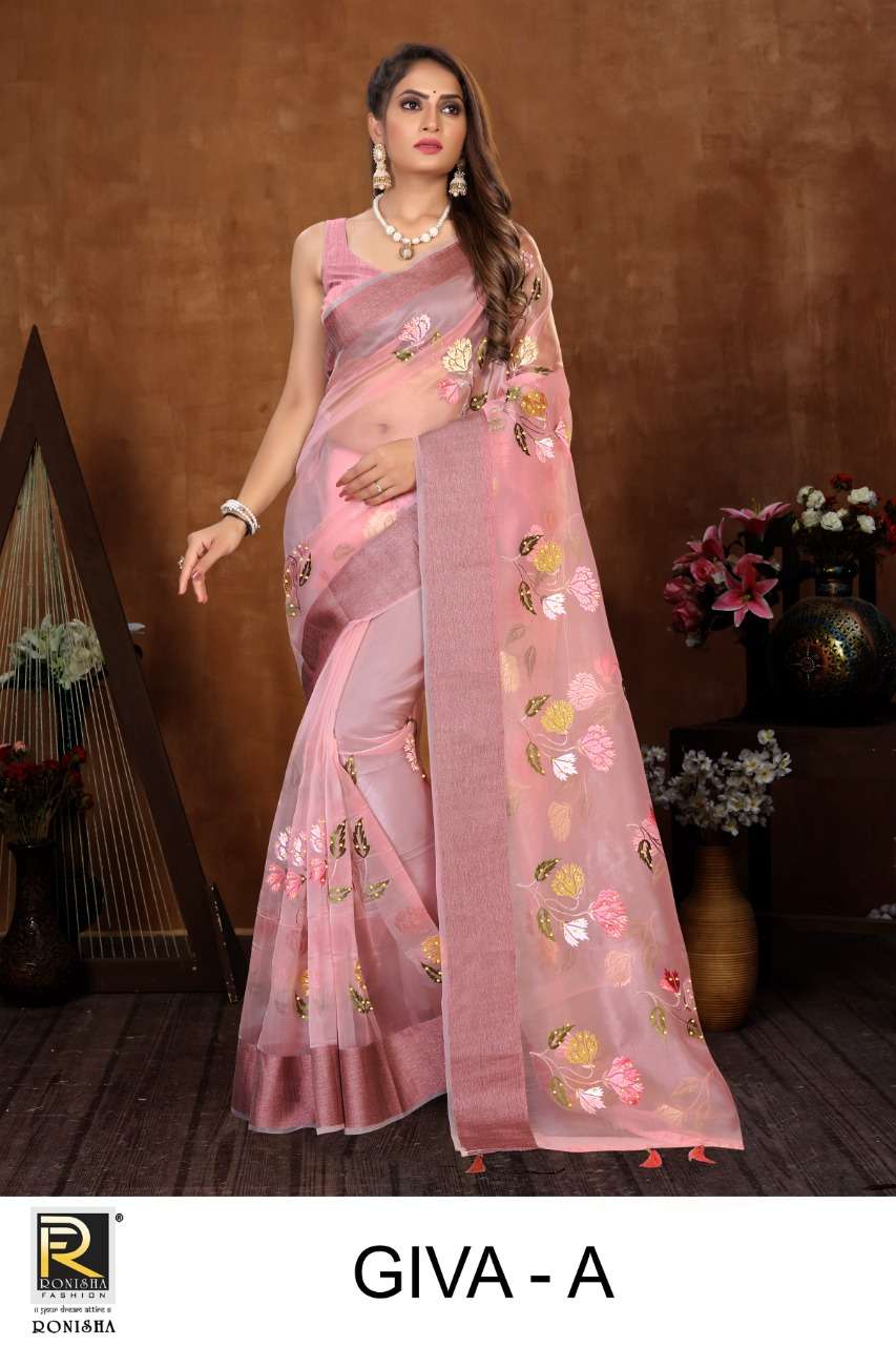 GIVA BY RONISHA FASHION A TO E SERIES DESIGNER FANCY SAREES