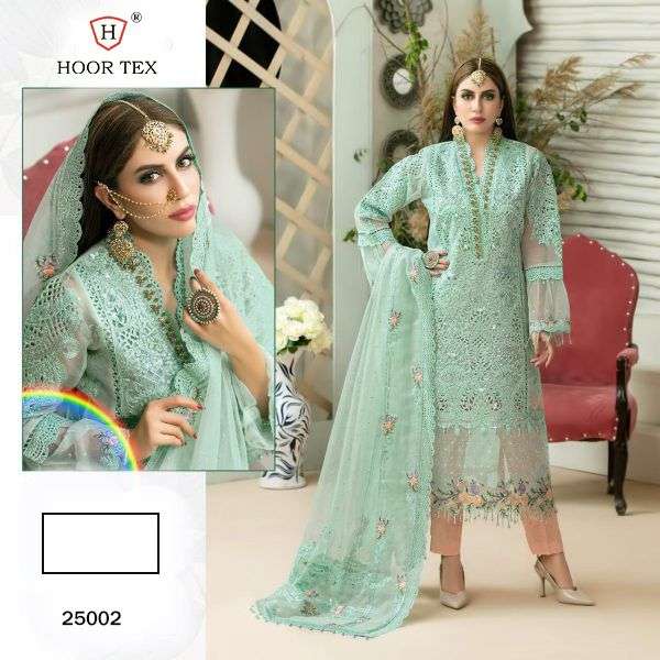 HOOR TEX 25002 BY HOOR TEX DESIGNER HEAVY NET PAKISTANI DRESS