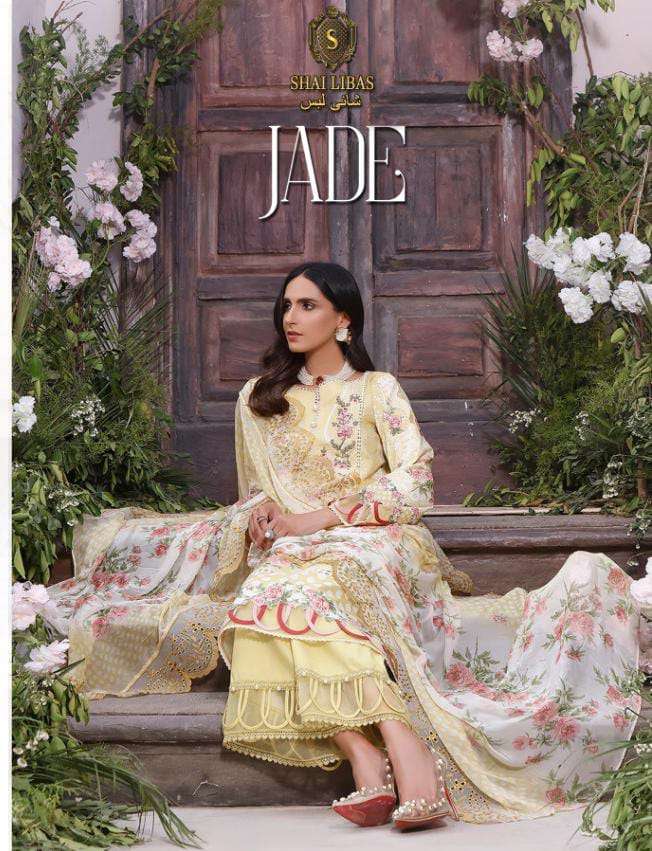 JADE BY SHAI LIBAS PURE COTTON EMBROIDERED PAKISTANI DRESSES