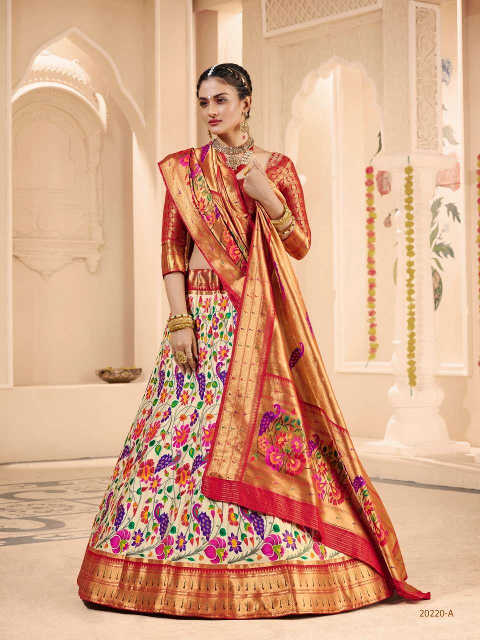 KB LEHENGA BY ASLIWHOLESALE DESIGNER SILK LEHENGA