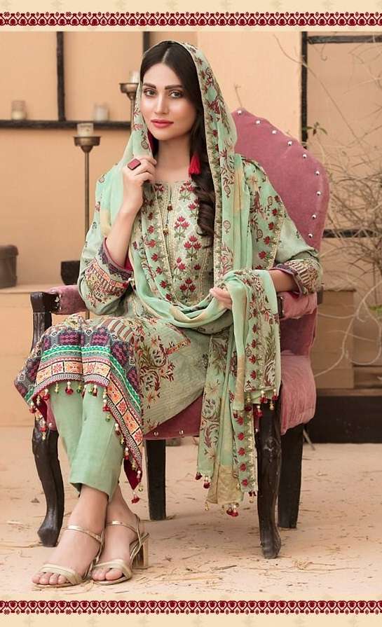 KESARIYA MAGIC IN PRINT VOL-4 BY AL KARAM COTTON PRINT DRESSES