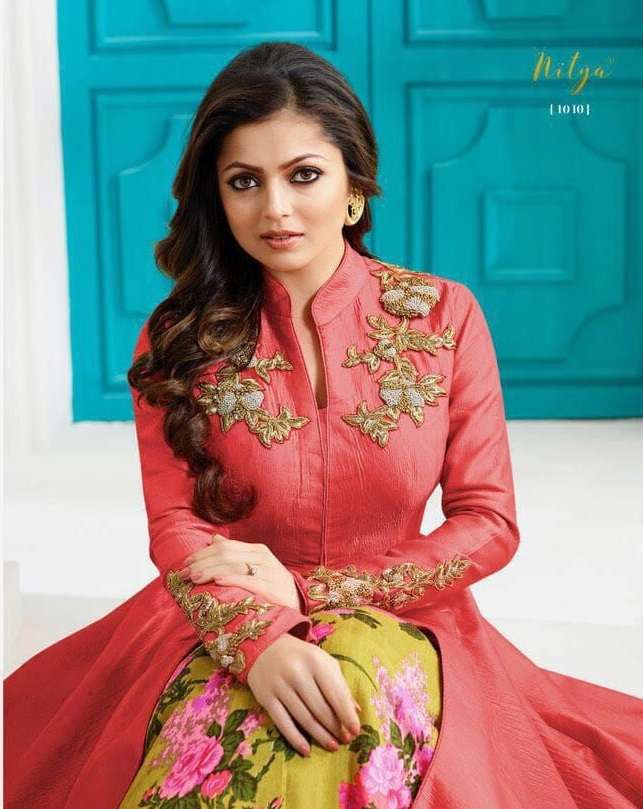 NITYA SUIT VOL-100 BY LT FABRICS HEAVY DESIGNER SILK ANARKALI DRESSES