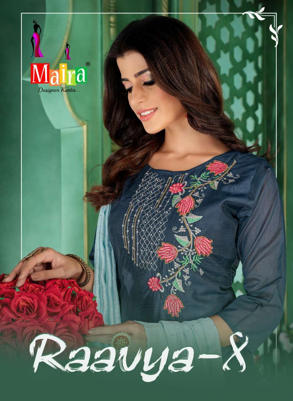 RAAVYA VOL-8 BY MAIRA 101 TO 108 SERIES DESIGNER SILK DRESSES