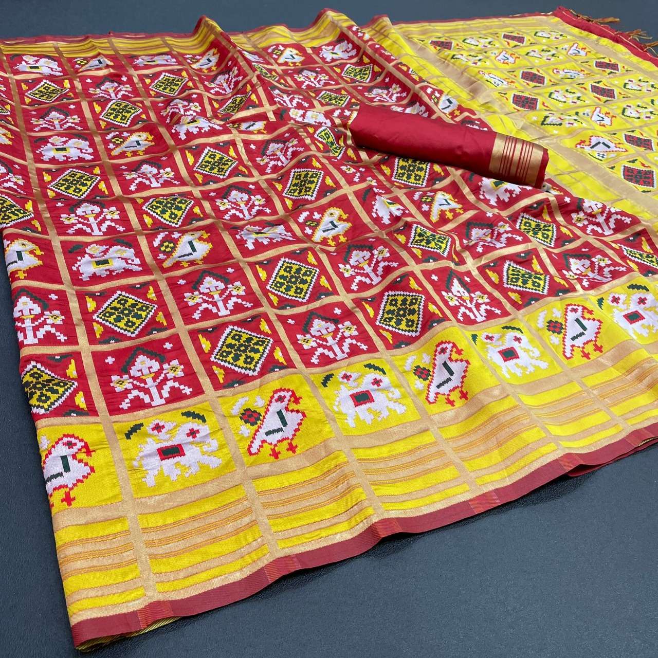 RICH PATOLA BY ASLIWHOLESALE 01 TO 04 SERIES BANARASI PATOLA SAREES