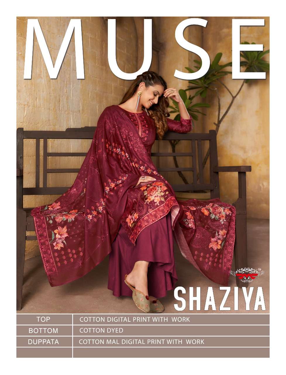 SHAZIYA BY MAYUR FABRICS 78001 TO 78006 SERIES DESIGNER COTTON DRESSES