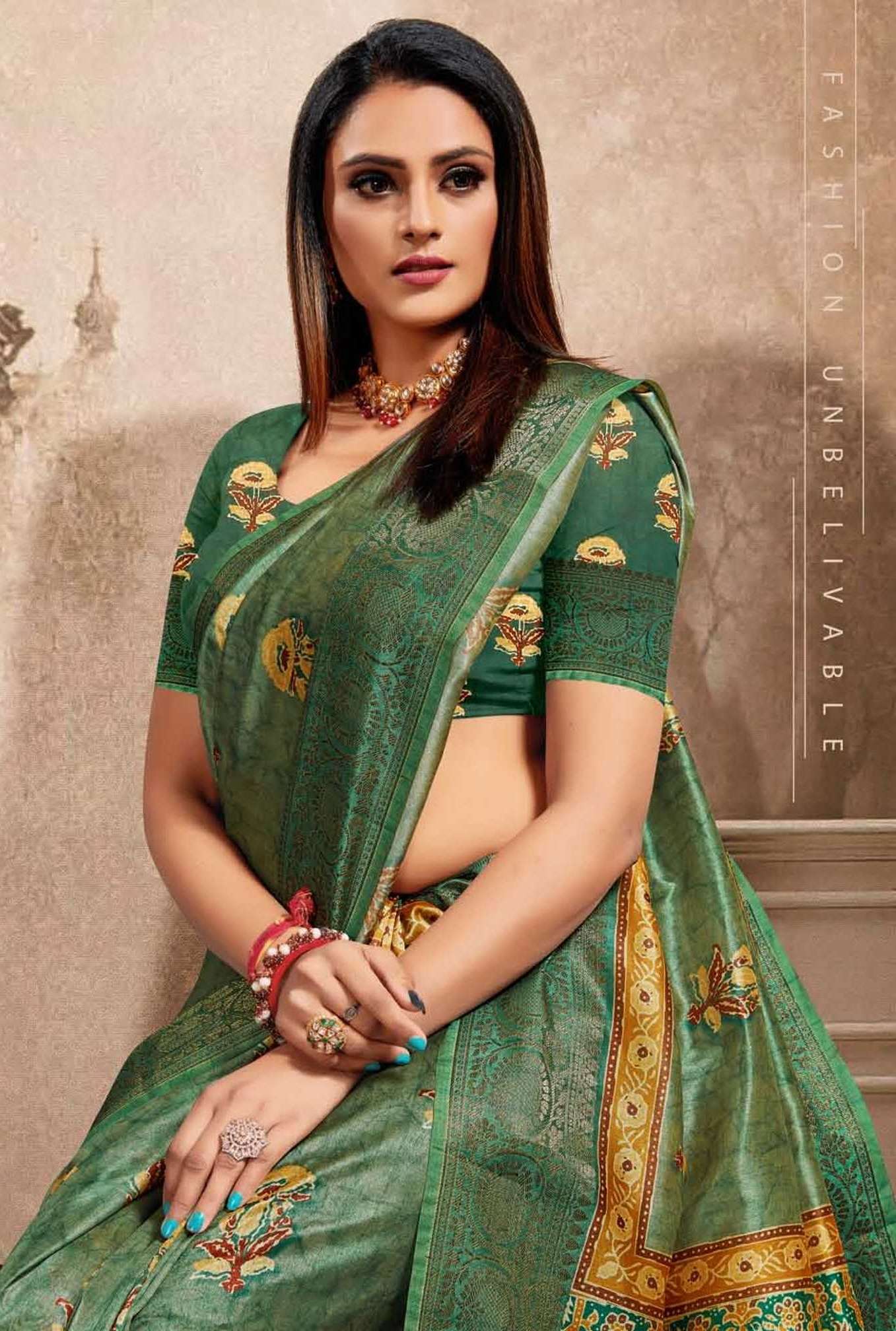 SR-120 BY ASLIWHOLESALE 11013 TO 11024 SERIES COTTON SILK SAREES