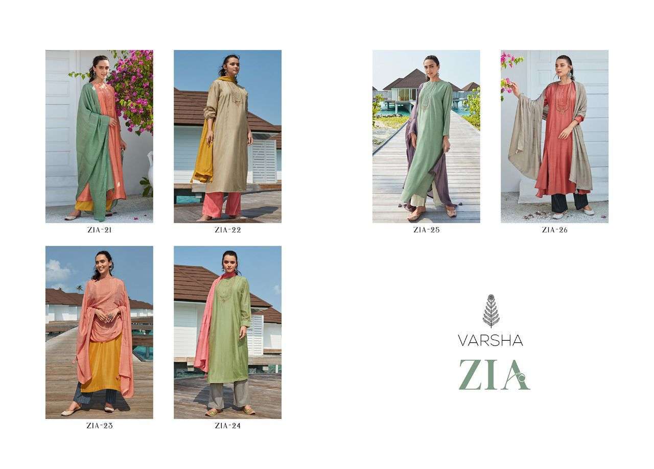 ZIA BY VARSHA 21 TO 26 SERIES DESIGNER MUSLIN DRESSES