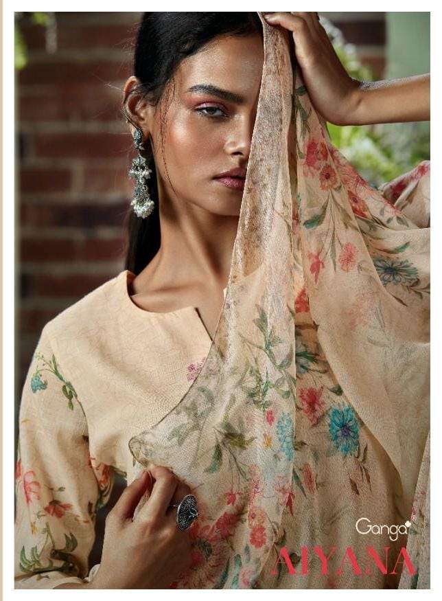 AIYANA BY GANGA FASHION C1092 TO C1097 SERIES COTTON EMBROIDERY DRESSES