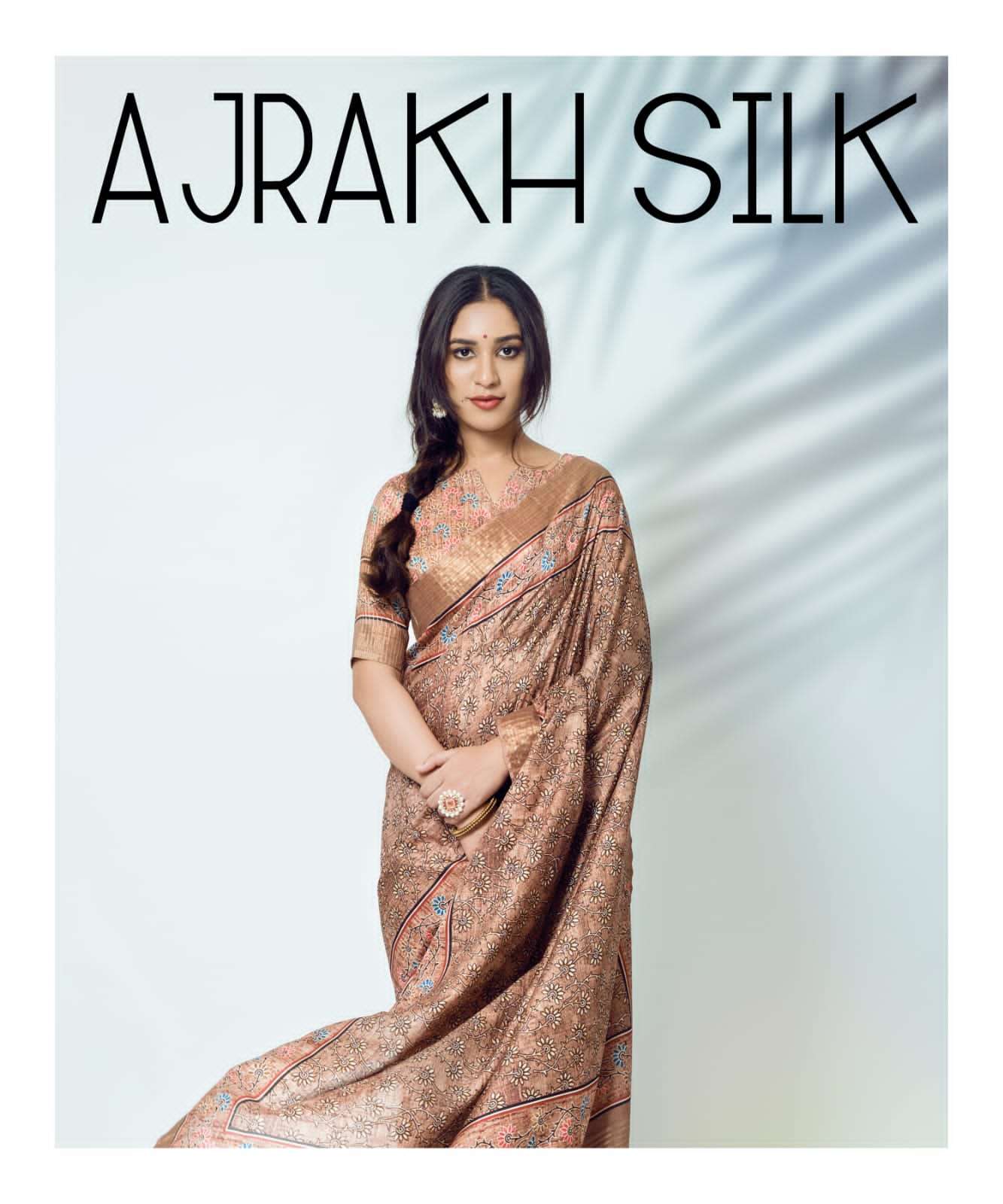 AJRAKH SILK BY RAJPATH 10071 TO 10078 SERIES DESIGNER KOTHA SILK SAREES