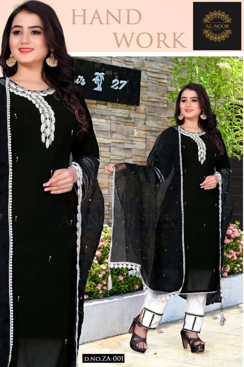 AL-NOOR TEXTILES ZUBAIDA VOL-1 BY ASLIWHOLESALE FAUX GEORGETTE DRESS