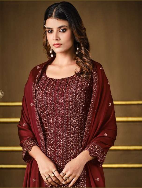 ALINA VOL-2 BY VIPUL FASHION 4891 TO 4896 SERIES FANCY GEORGETTE DRESSES